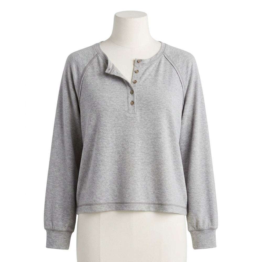 NEW Z SUPPLY women's about town top in classic heather grey